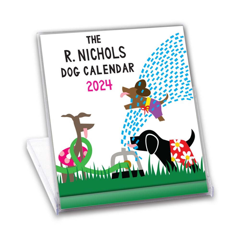Dog Desk Calendar 2024
