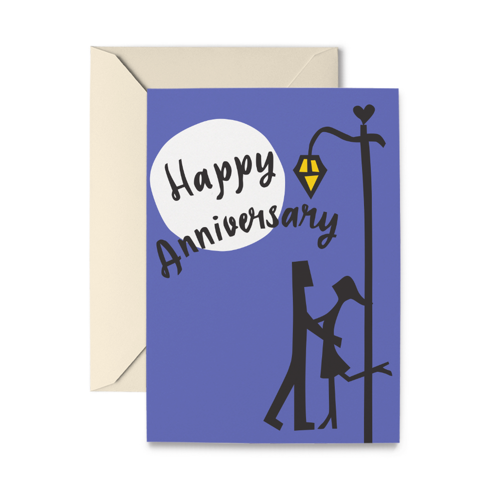 Anniversary Moon Greeting Card