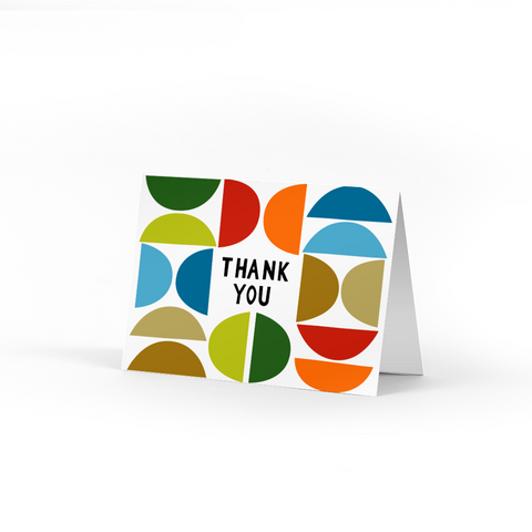 Mid-Century Thank You Note Cards