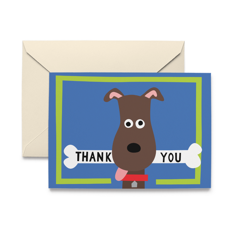 Dog Bone Thank You Note Cards