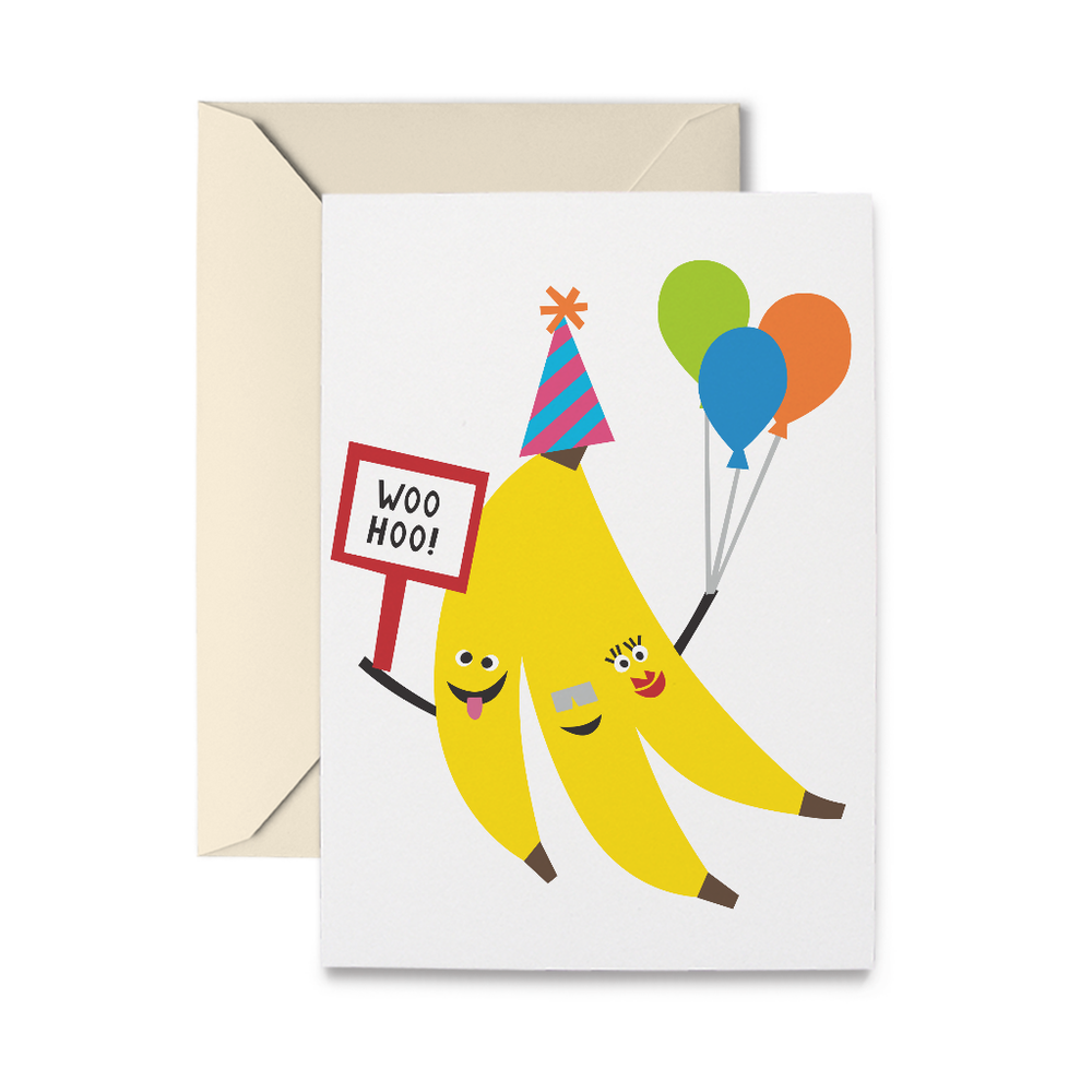 Birthday Bananas Greeting Card