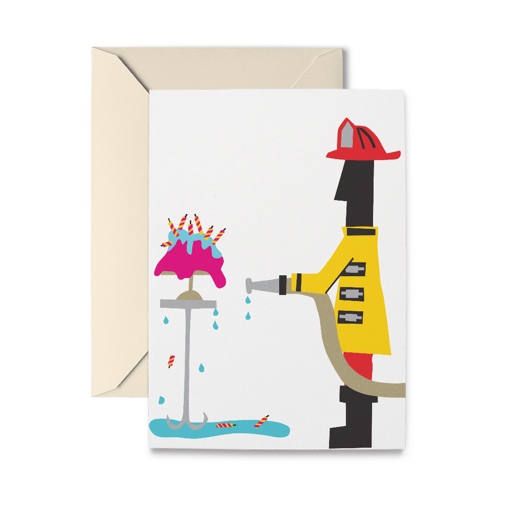Birthday Fireman Greeting Card