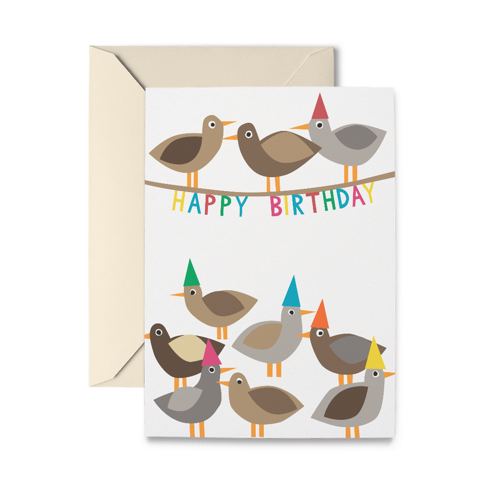 Birthday Flock Greeting Card