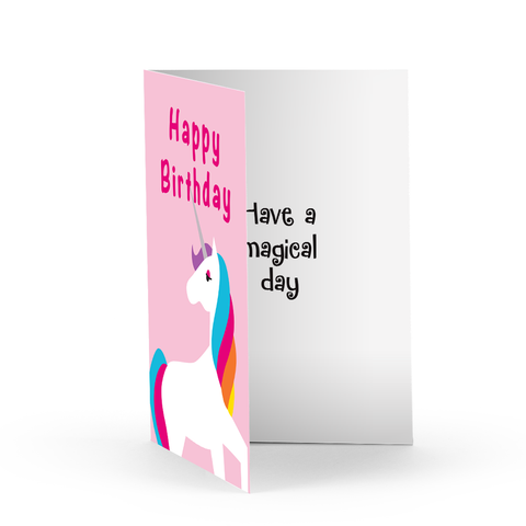 Birthday Unicorn Greeting Card