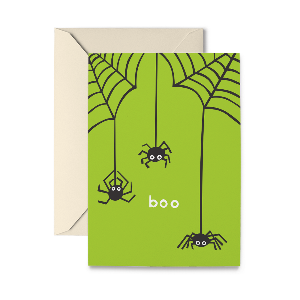 Boo Spiders Greeting Card