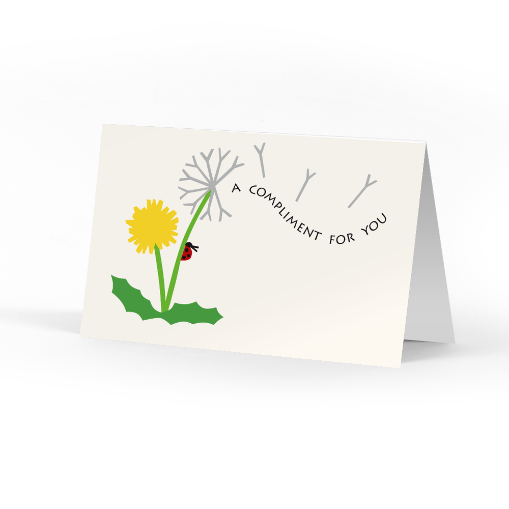 Dandelion Compliment Cards