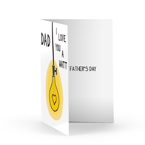 Father's Day Light Bulb Greeting Card