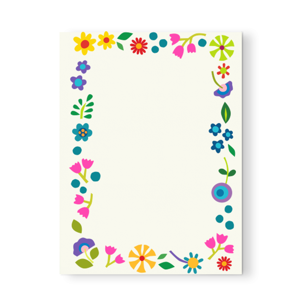 Festive Floral Notepad
