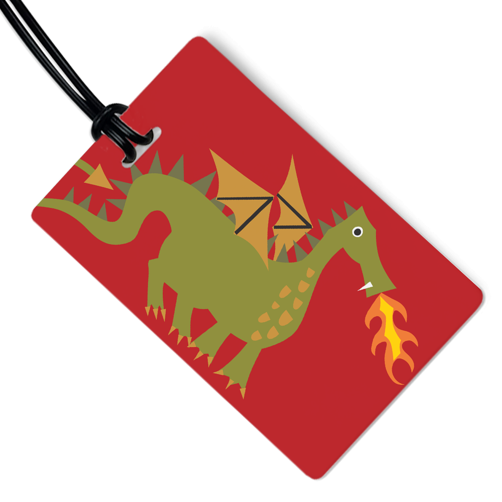 Fiery Dragon Luggage Tag