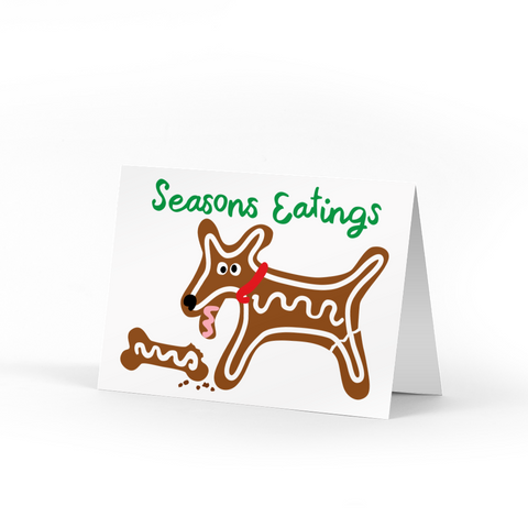 Gingerbread Dog Holiday Cards