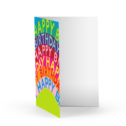 Happy Birthday Rainbow Greeting Card