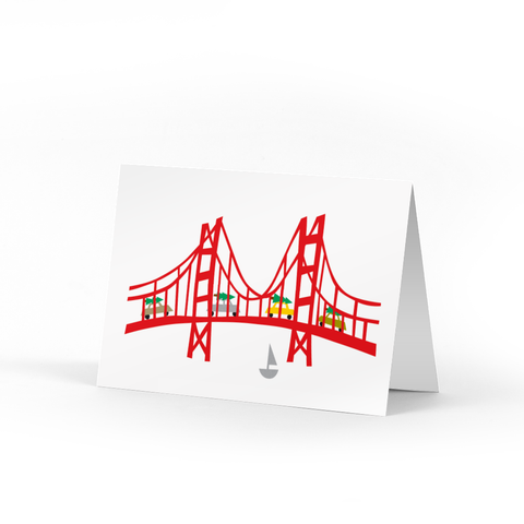 Holiday Golden Gate Bridge Cards