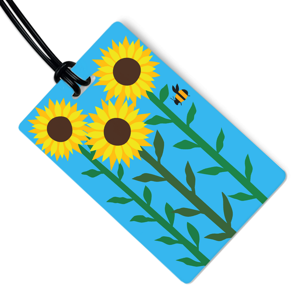 Sunflower Garden Luggage Tag