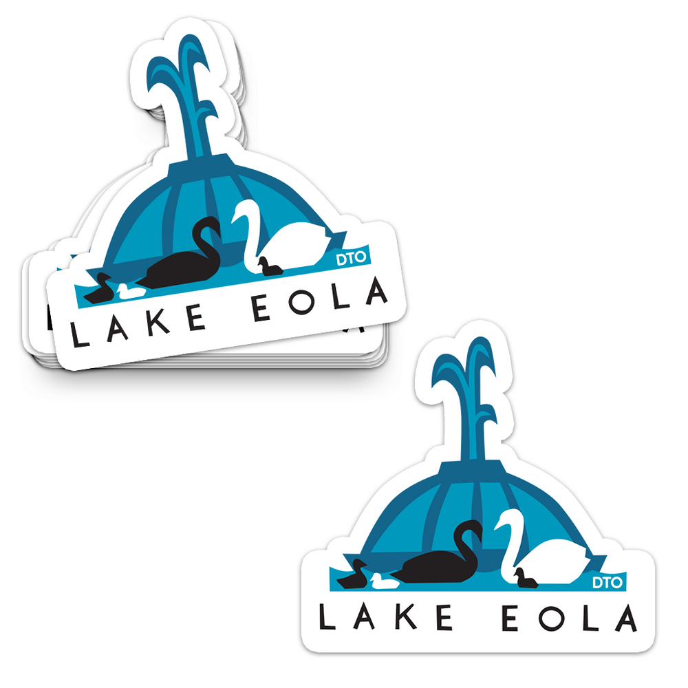 Lake Eola Swans Sticker