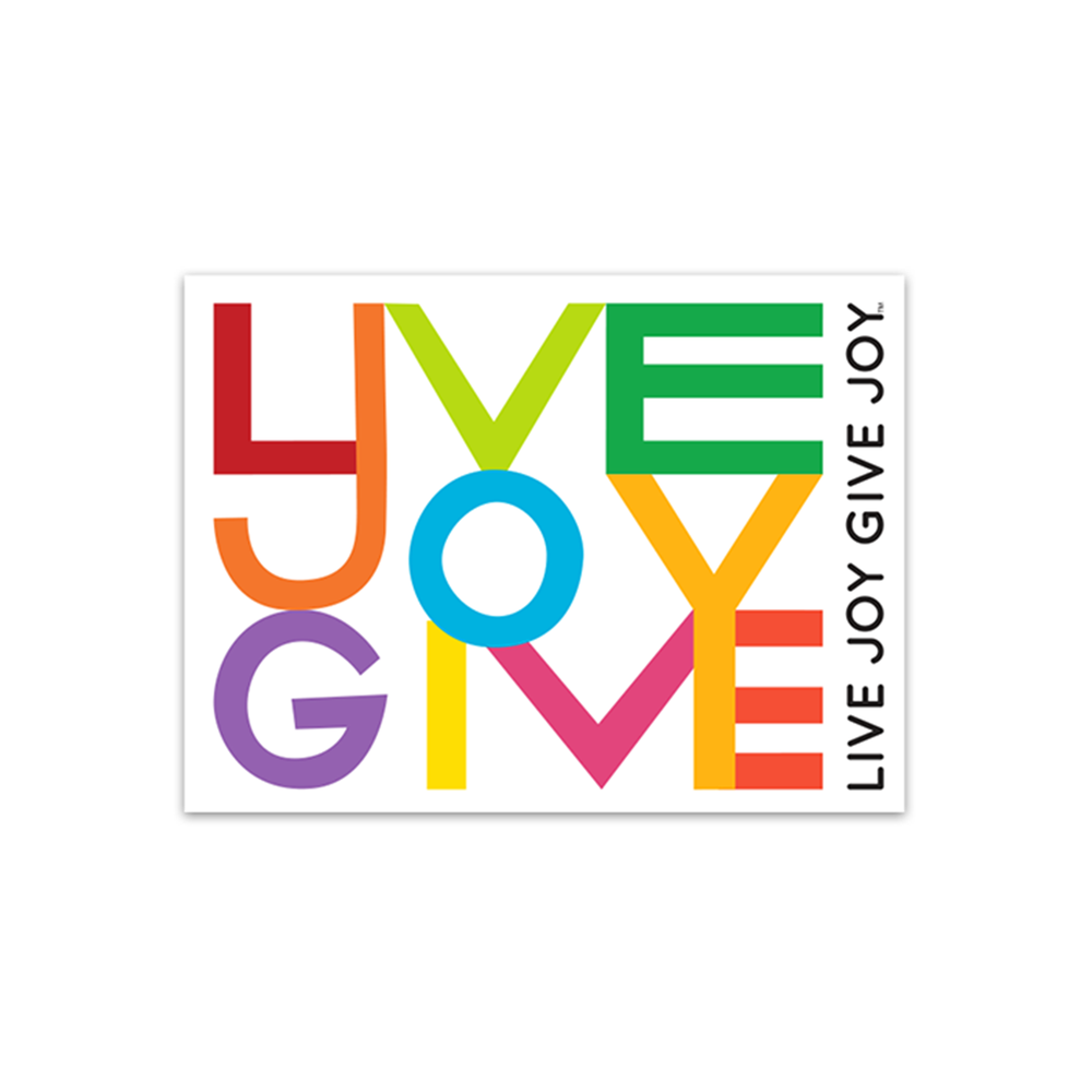 Live Joy Give Joy Sticker