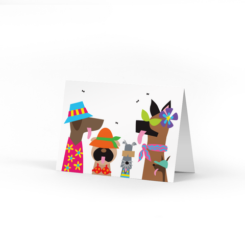 Summer Doggies Note Cards