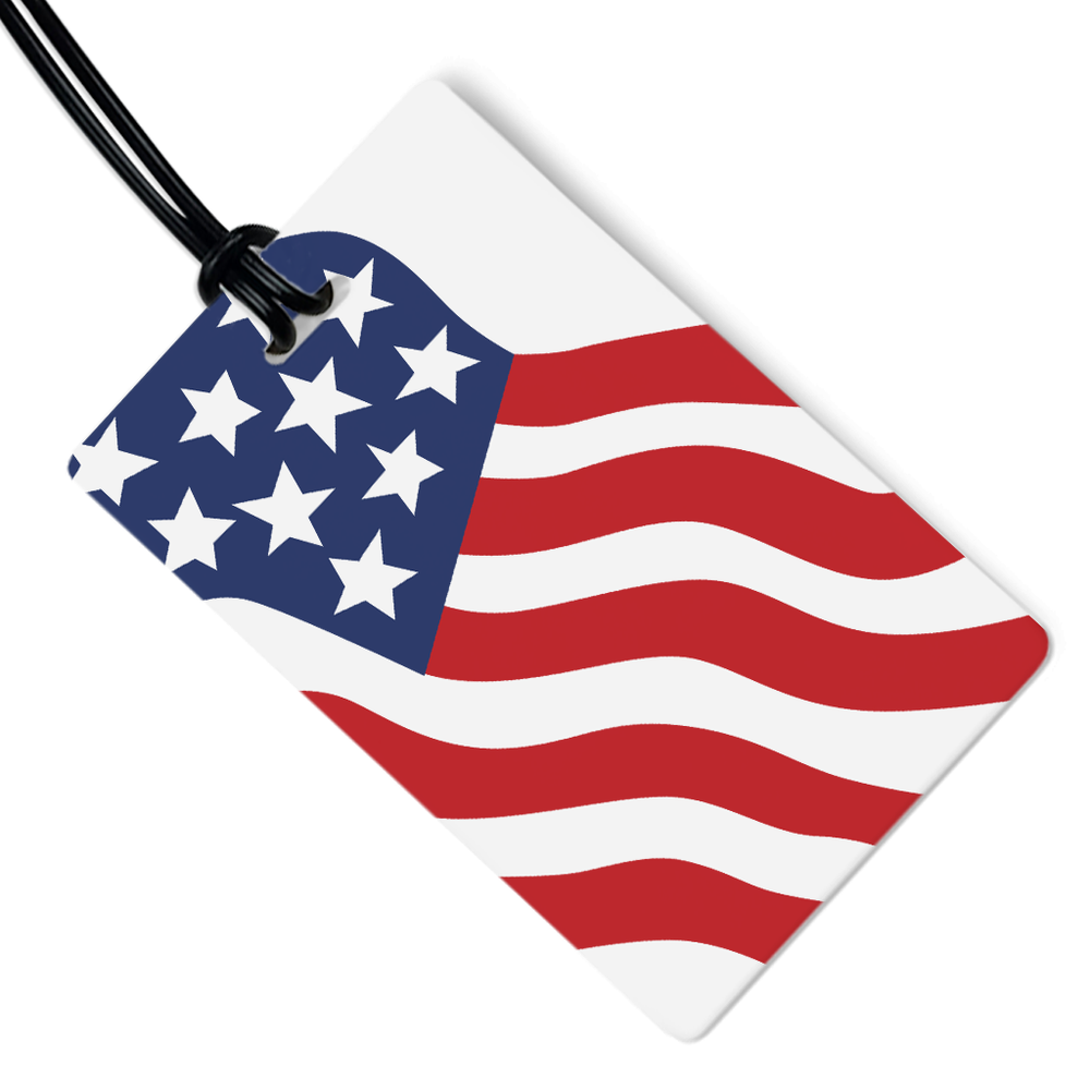 USA Flag Luggage Tag