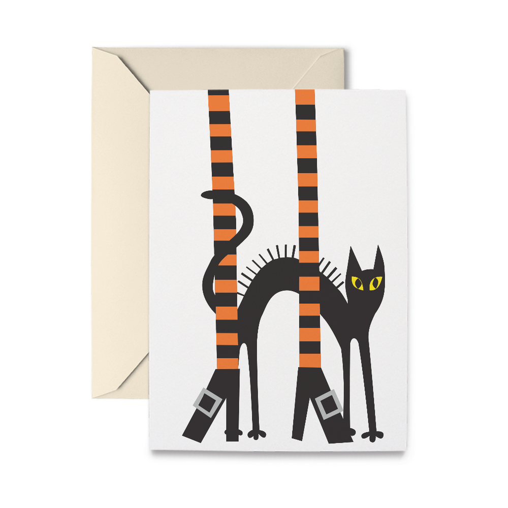Witch Legs Greeting Card