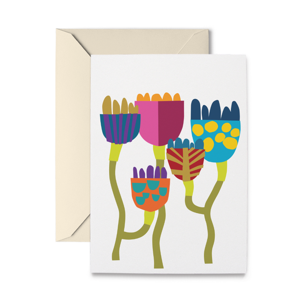Abstract Floral No. 11 Greeting Card