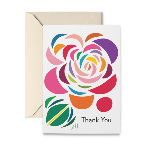 Abstract Floral No. 16 Note Cards