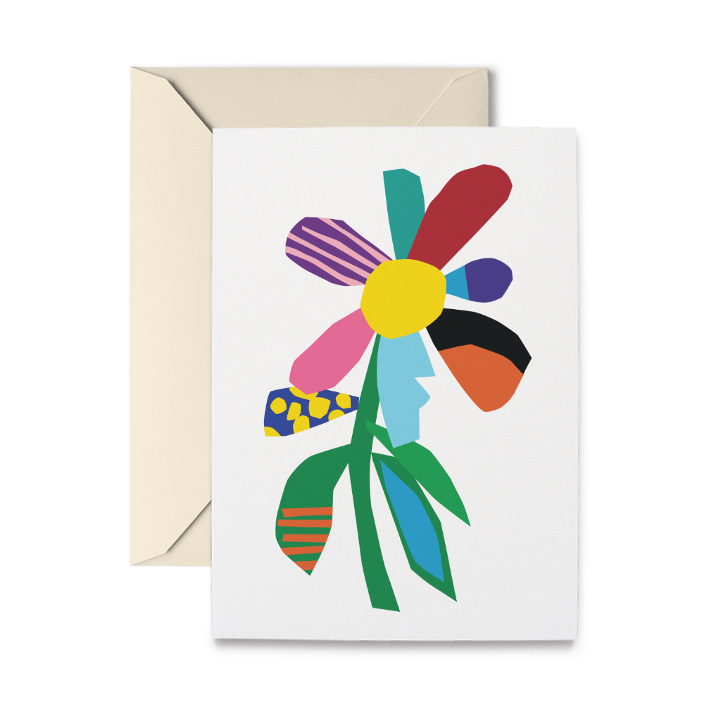 Abstract Floral No. 1 Greeting Card