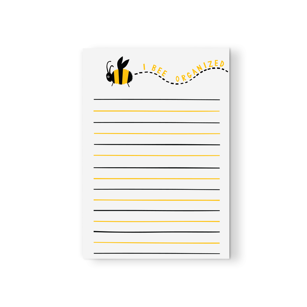 Bee Organized Notepad – R. Nichols