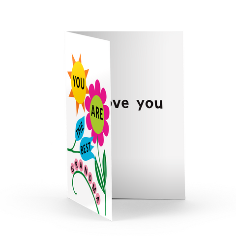 Best Grandma Greeting Card