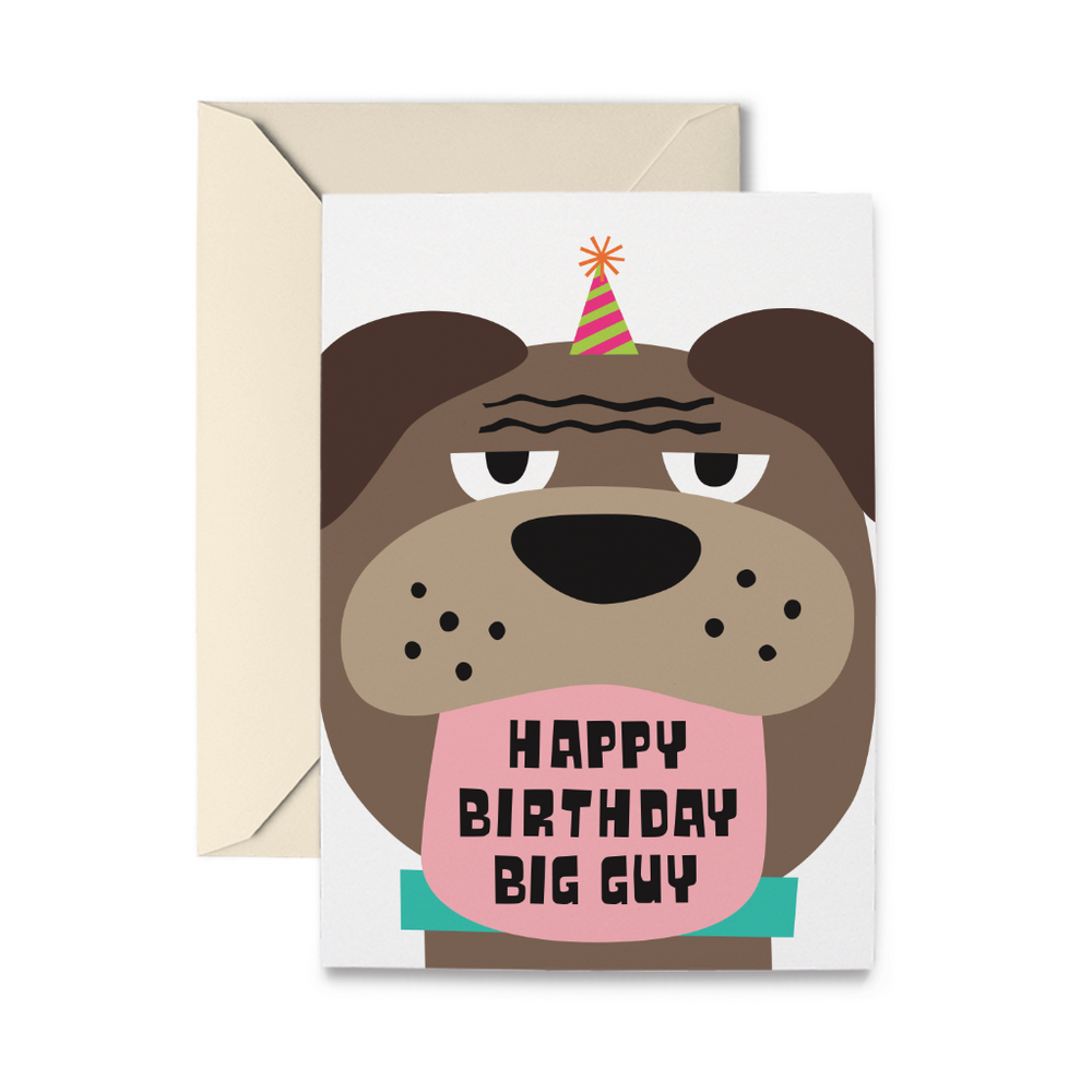 Big Guy Birthday Greeting Card