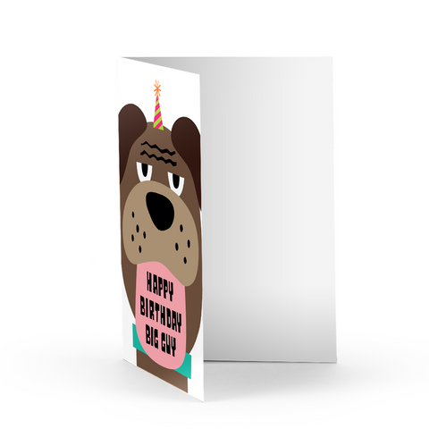 Big Guy Birthday Greeting Card