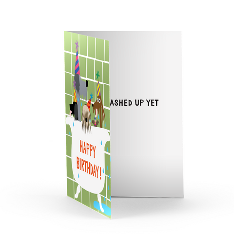 Birthday Bath Greeting Card