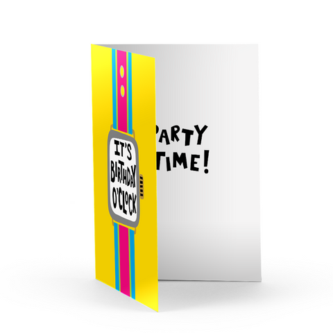 Birthday O'Clock Greeting Card
