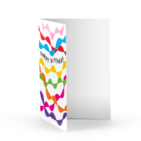 Birthday Streamers Greeting Card