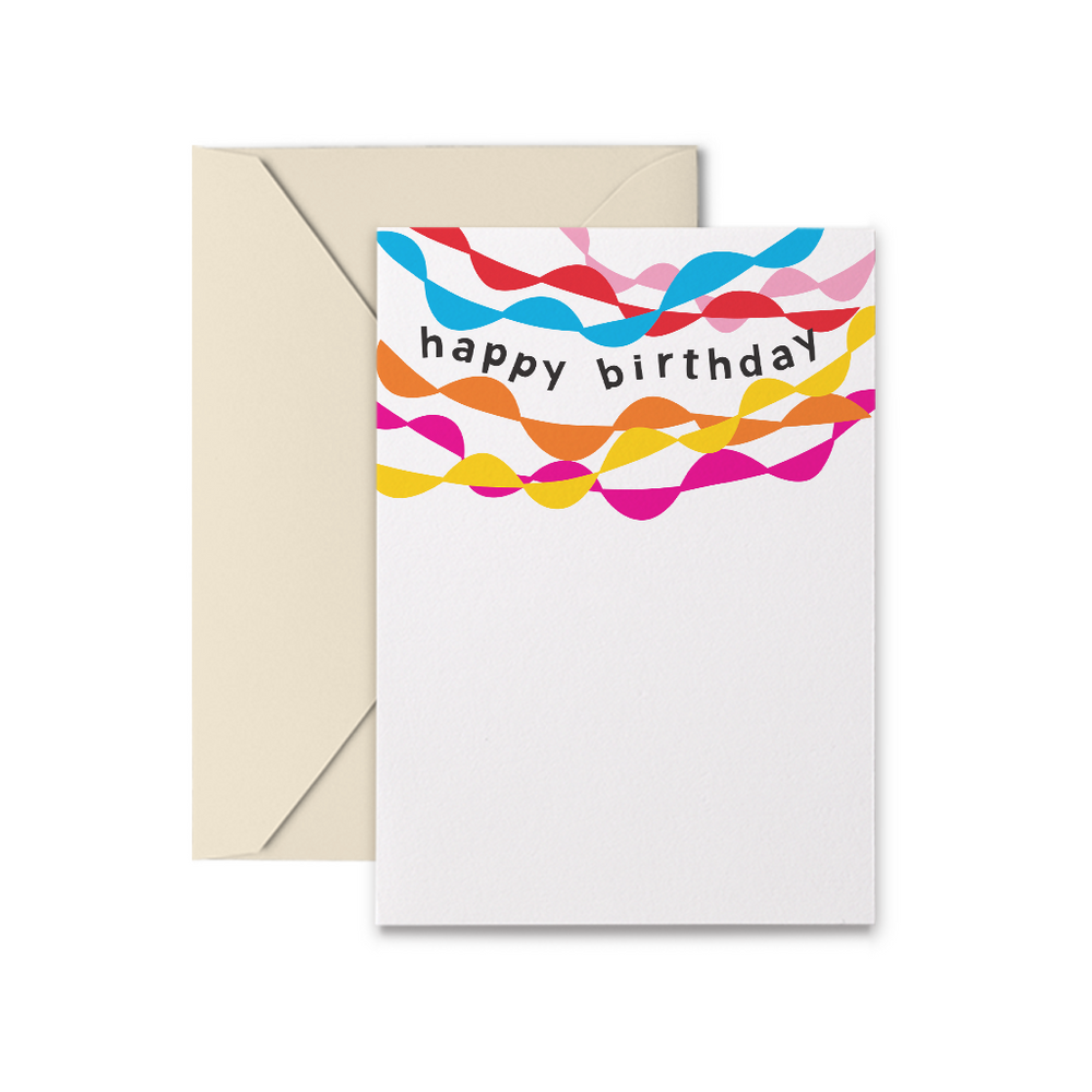 Birthday Streamers Gift Tags