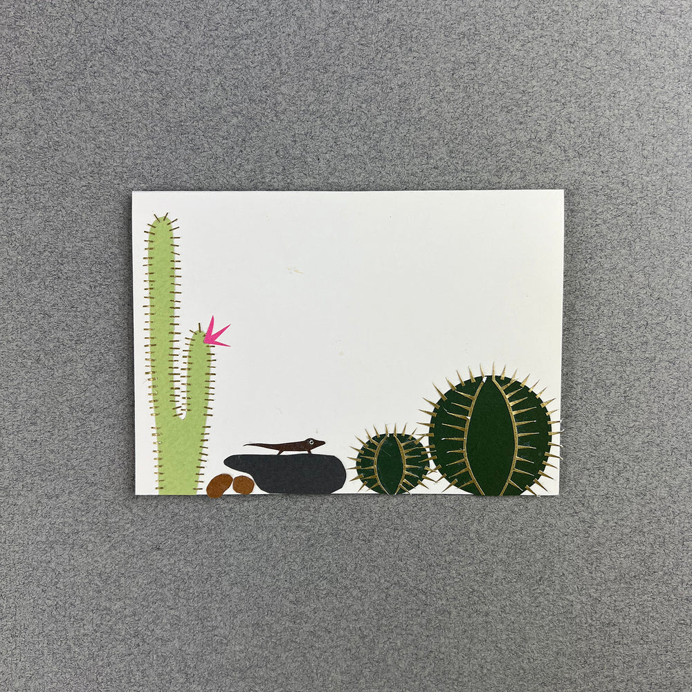 Cactus and Lizard Artwork