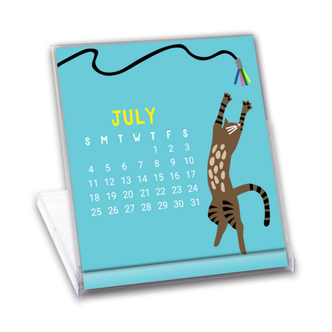 Cat Desk Calendar 2027