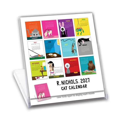 Cat Desk Calendar 2027