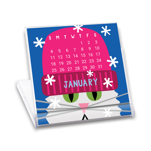 Cat Mini Calendar 2026
