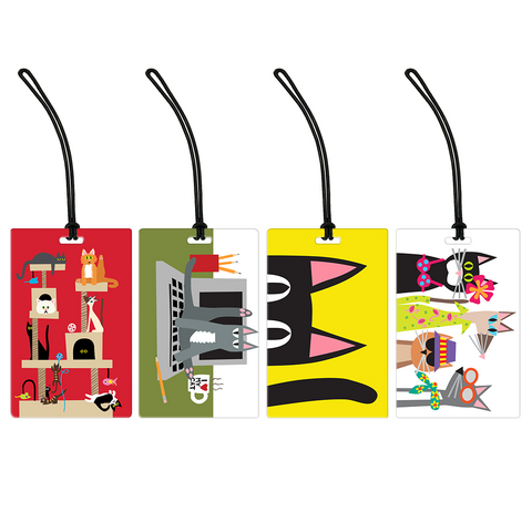Cats Luggage Tag Set