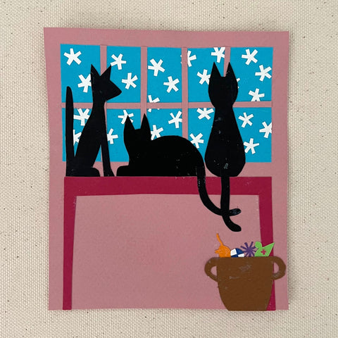 Cats in Window Artwork