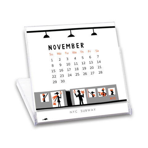Classic Mini Desk Calendar 2026