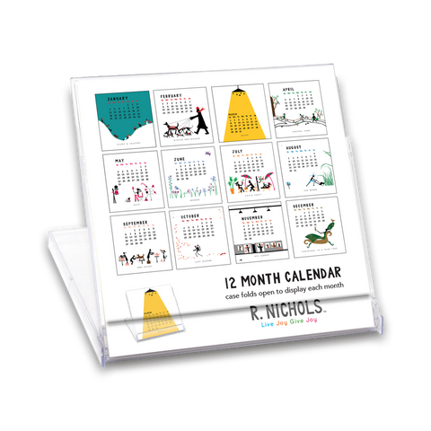 Classic Mini Desk Calendar 2026