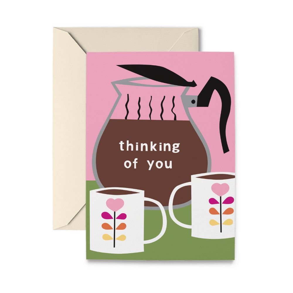 Coffee Thinking of You Greeting Card