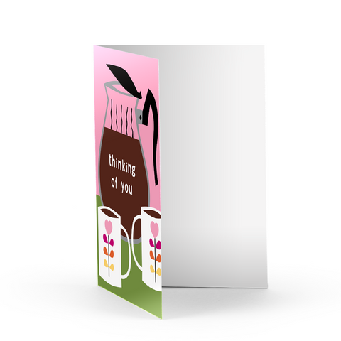 Coffee Thinking of You Greeting Card