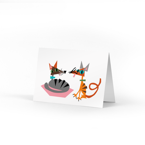 Cubist Cats Note Cards