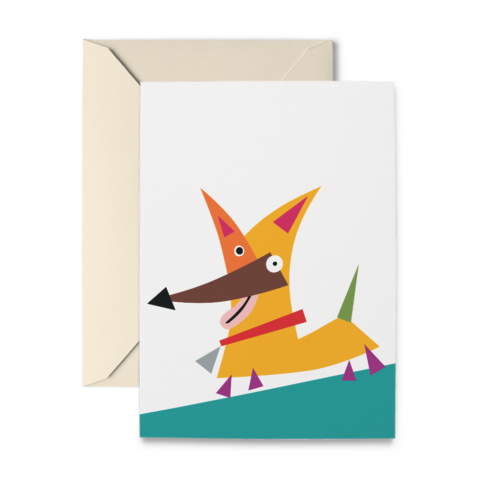 Cubist Dog Note Cards
