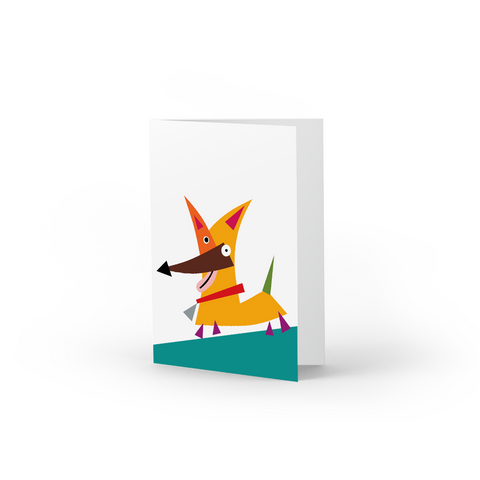 Cubist Dog Note Cards