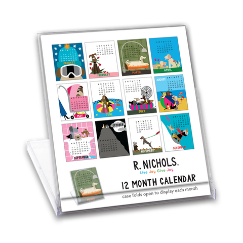 Dog Desk Calendar 2026