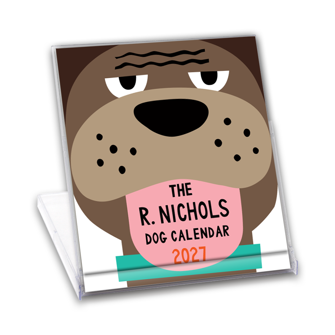 Dog Desk Calendar 2027