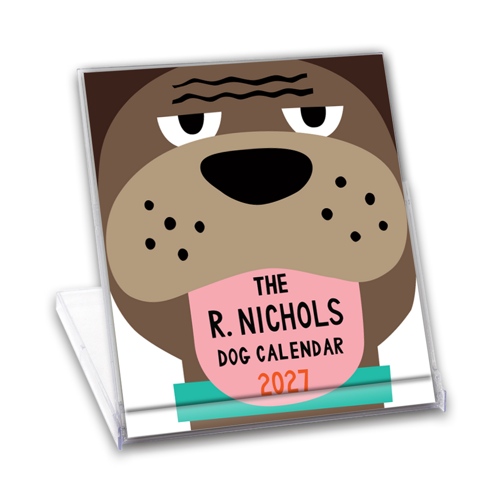 Dog Desk Calendar 2027