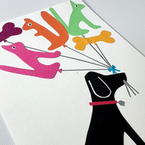 Dog and Balloons Artwork